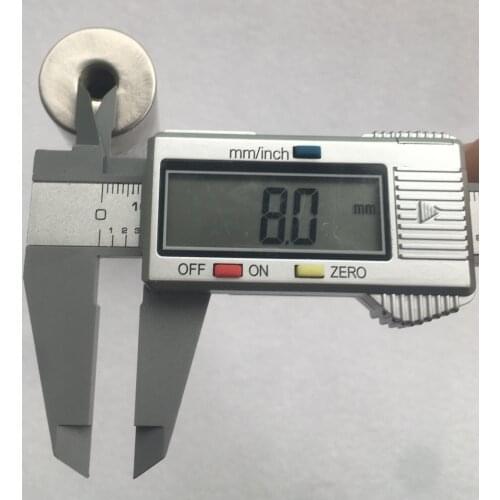 2PCS 12000Gauss D25*200mm Strong Powerful Ndfeb Neodymium Magnet Bar Iron Material Removal with Two Inner Screw Hole