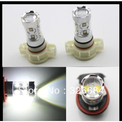 2x 5202 H16EU H16 PS19W 50W White High Power Cree Chips Led Car Fog Daytime Running Light