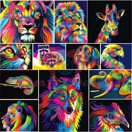 Diamond embroidery animals 5d diamonds picture Hobby handcraft diamond mosaic 3D Embroidery Diamond mosaic full gear rhinestone
