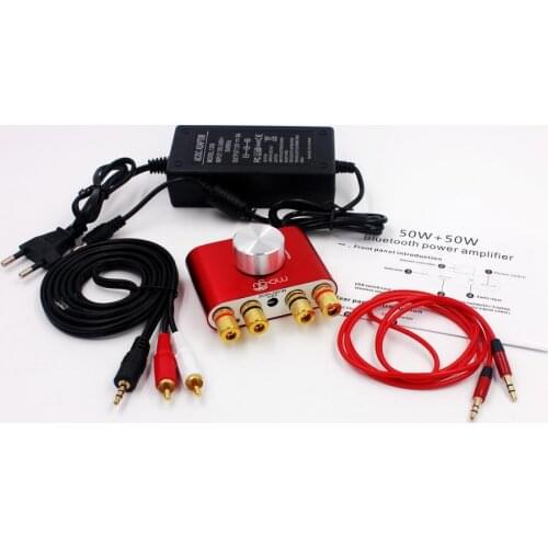 Bluetooth Receiver Audio Amplifier 50W+50W F900 Amplifier Hifi Stereo Power AMP With Power Adapter