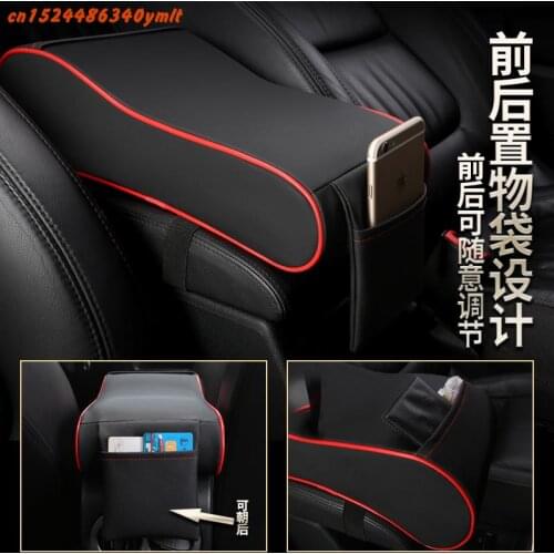Car Central armrest box 3D heightened Artificial Leather cover accessories For Mitsubishi Eclipse Cross 2018 2019 ,Car-Styling