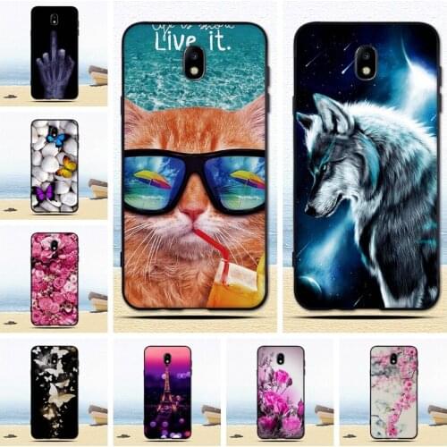 Coque For Samsung J7 2017 Case Cover J730 Soft TPU Silicone Cute Animal Pattern Back Phone Cases For Samsung Galaxy J7 2017 Case