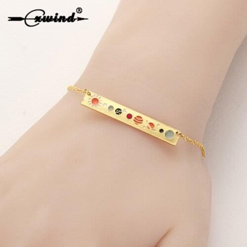Cxwind Fashion Adjustable Chain Bracelet Bangle for Women Cuff Geometric Bar Rose Gold Color Bracelets Jewelry Pulseira Feminia