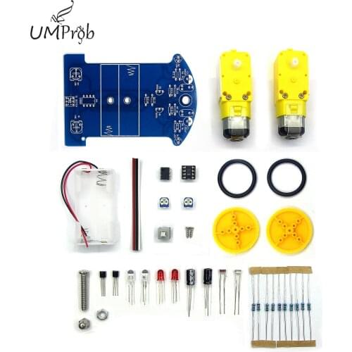 D2-1 DIY Kit Intelligent Tracking Line Smart Car Kit TT Motor Electronic DIY Kit Smart Patrol Automobile Parts DIY Electronic
