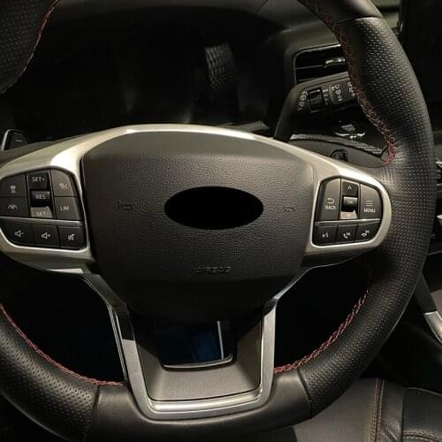 For Ford Explorer U625 2020 2021 Colorful Steering Wheel Decoration Sticker Cover Trim Car Styling