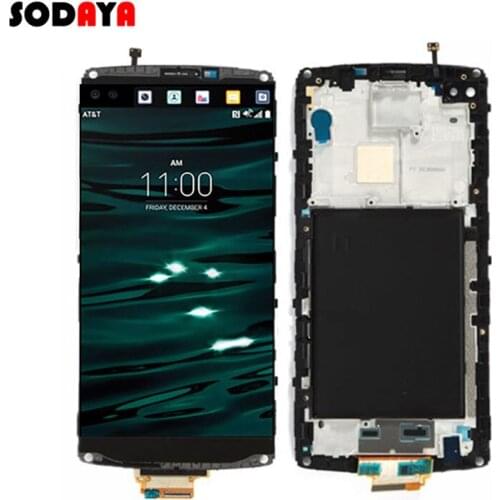 For LG V10 LCD H960 H968 H900 H901 VS990 LCD Display Touch Screen Digitizer Assembly With Frame Free Shipping