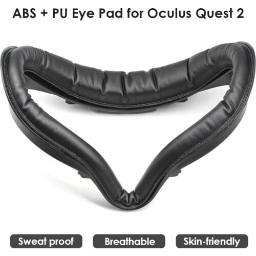 For Oculus Quest 2 VR Facial Interface and PU Leather Foam Face Pad Headset Replacement Part Protective Eye Mat VR Accessories