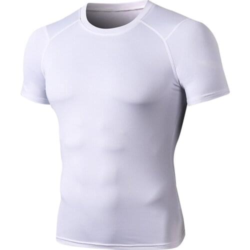 T-Shirt Fitness Sport Shirt Men Running Shirt 2021 Print Men T-Shirt Short Sleeve Breathable Shirts Gym Jogging