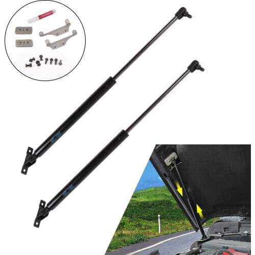 2PC Hood Damper Lift Strut Rod Hydraulic Hood Jackstay for Jeep JL Wrangler 2018