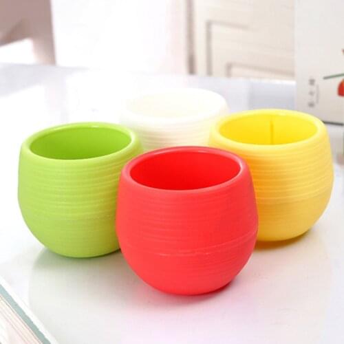 Creative Plant Nursery Flower Pots Round Small Flower Pots Succulent Planting Potndoor Garden Balcony Decoration