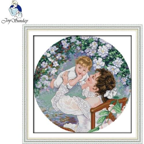 Joy Sunday Mothers love Patterns Counted Cross Stitch kit DIY Hand Made Embroidery set Needlework Home Decoration Send Gift