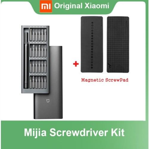 Xiaomi Mijia Wiha Daily Use Screw Kit 24 Precision Magnetic Bits Alluminum Box Screw Driver xiaomi smart home Kit