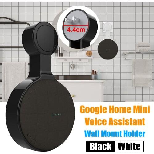 Wall Mount Holder Stand Hanger for Google Home Mini Voice Assistant Indoor Speaker Sound Box Holder Case for EU & US plug