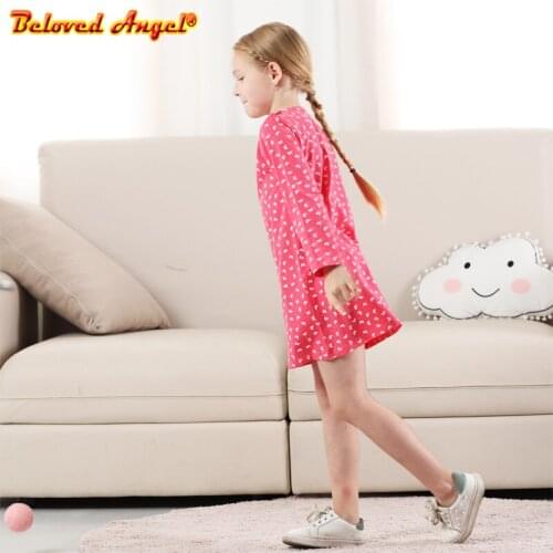 New Girls Dresses Fashion Kids Girl Dress Printing Long Sleeve Princess Dress Casual Kids Dresses Floral Childrens Clothing
