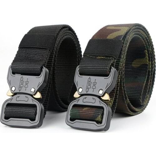 New Nylon Belt Men Army Tactical Belt Molle Military SWAT Combat Belts Knock Off Survival Waist Tactical Battle Belt Dropship