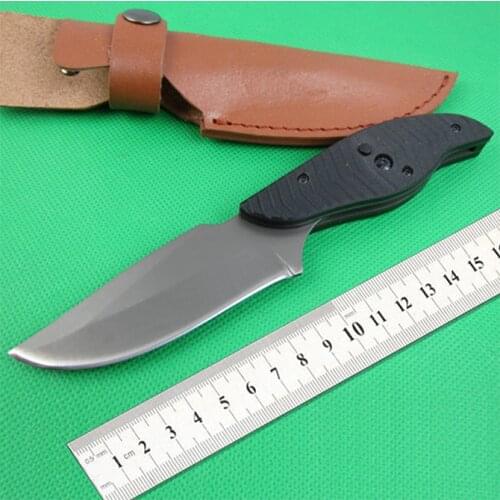 Free shipping New fixed blade sharp edges camping hunting tactical survival knife with G10 handle multi-purpose Outdoor tool