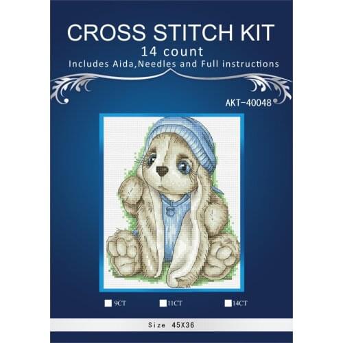 Oneroom Needlework,DIY Cross Stitch,Sets For Embroidery kits,14CT&16CT, Rabbit style similar dmc threads