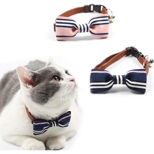 Cat Collar Necklace Adjustable Camouflage Bow Collar Leatherwear Charm Soft Material For Medium Small Cats Necklace Dogs Collar