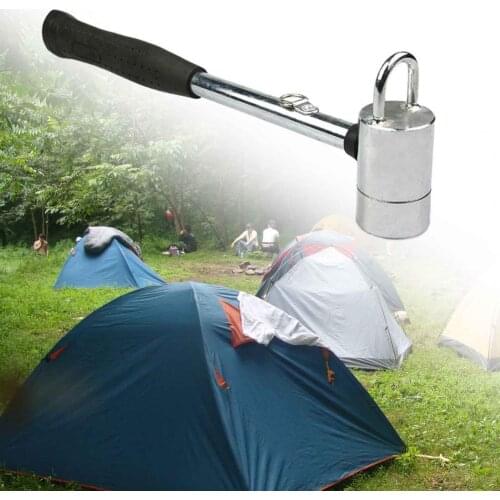 Outdoor Camping Tent Peg Hammer Mountaineering Hiking Stainless Steel Woodworking Flooring Nail Puller Accessories Climbing Tool