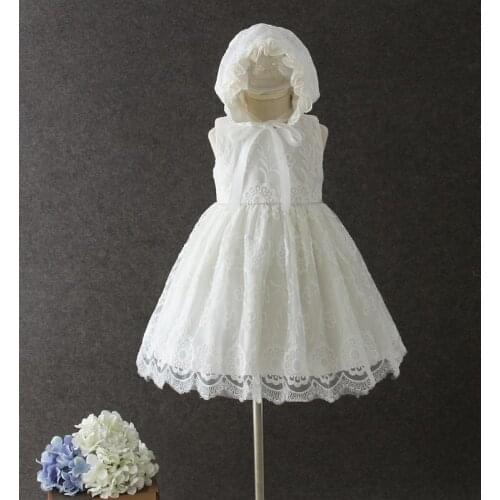 Baby Girls Dresses With Hat Brand 2pcs Baby Girl 1 Year Birthday Party Wear Vestido 2021 Toddler Baby Girls Clothes RBF184023