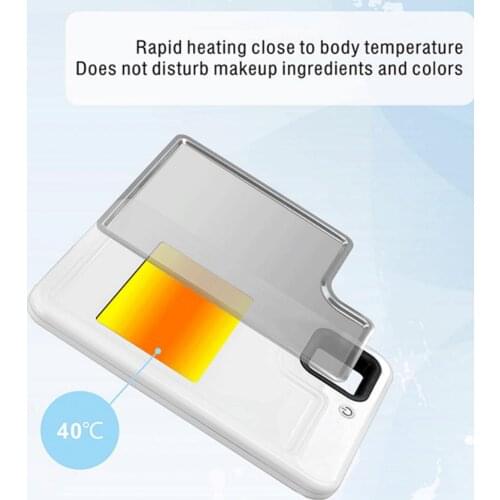 Professional Heated Makeup Palette Salon Color Cream Mixing With Spatula