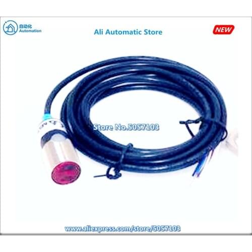 PS-MR9-US22 1M Diffuse Reflection M18 Cylinder Body PUSH-PULL Output +12~24VDC Work New