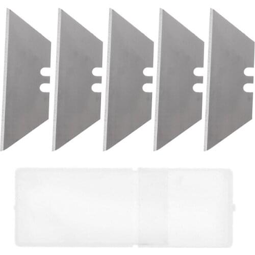 5Pcs Folding Trapezoid Cutting Blade Art Carpet Cutter Replaceable Utility Knife