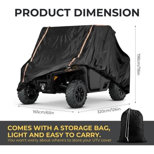 UTV 210D for Can-Am Defender UTV 210D Storage Cover Reflective Strip Defender HD5 HD8 HD10 DPS 2 Doors 2017-2021