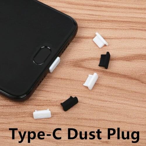 5pcs USB Type-C charge port dust plug for USB Type C cable Interface protector forr xiaomi mi5 mi6 one plus 2 huawei P9 P10