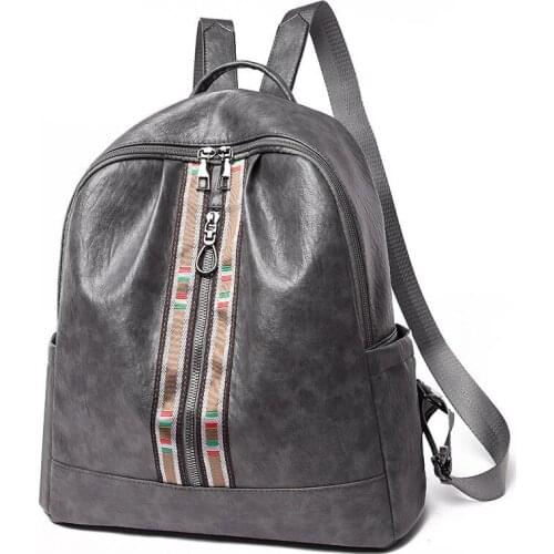 PU Women Backpacks Teenage School Bags Lady Leather Backpack Fashion Female Laptop Backpack Girls Retro Business Bags Women Bags