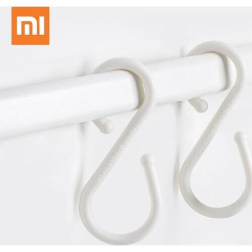 10 Pc Xiaomi S Type Multifunction Double head hook up bathroom kitchen hook up Shelf suspension Storage rack