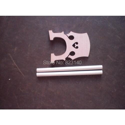 2 PCs Cello Sound Post 11mm*18.5CM & 1 PC of Cello Bridge 4/4