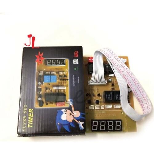4 digits 12V Time Control Timer Board With Wire harness for arcade cabinet coin acceptor selector, pump water, washing machine