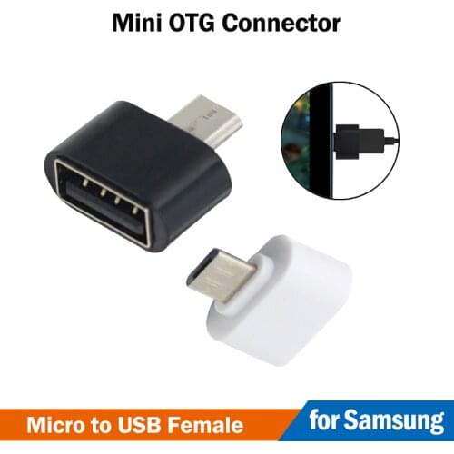 2Pcs USB to Micro OTG Adapter for Samsung Galaxy S6 S7 Edge A6 A7 A10 J2 J4 J6 J8 J3 J5 J7 2017 Core Micro USB OTG Connector