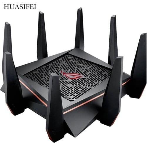ASUS latest Gt-ac5300 AC11 gigabit router 2.4G 5.0GHz wireless Wifi router Repeater wifi 8 * 6dBi high gain antenna, easy to set