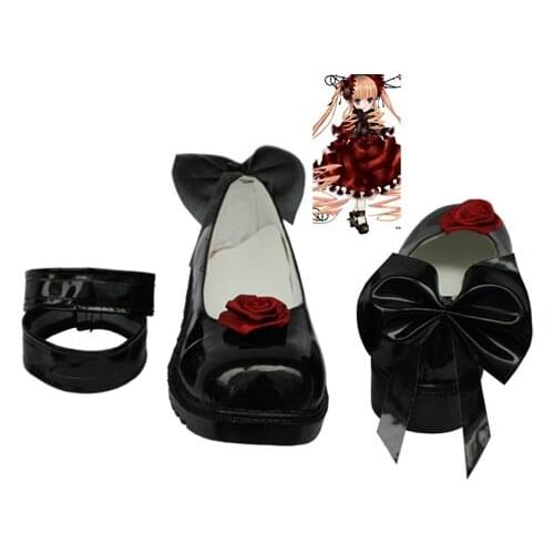 Free shipping cheap custom Shinku Shoes from Rozen Maiden Cosplay Halloween