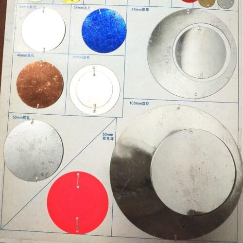 500g Large Round Sequins 50mm PVC Flat Paillette For Crafts Unpolished Dull Matte Colors With Glitter Garment Accessories