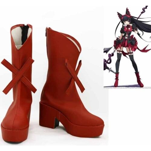 New Gate Jieitai Kano Chi nite, Kaku Tatakaeri Rory Mercury Cosplay Boots Anime Shoes Custom Made
