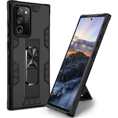 Armor Phone Case with Ring For Samsung Galaxy Note 20 Ultra 10 Lite 9 S20 Plus S10 A50 A51 A70 A71 A40 A21S A20 Shockproof Cover