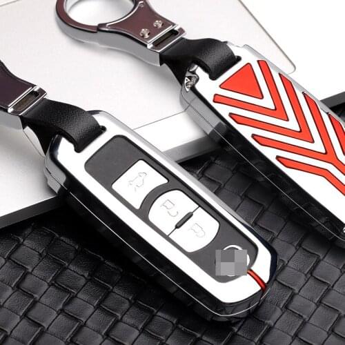 Galvanized Alloy key case cover protective shell for Mazda 2 3 5 6 2017 CX-4 CX-5 CX-7 CX-9 CX-3 Car Key Accessories