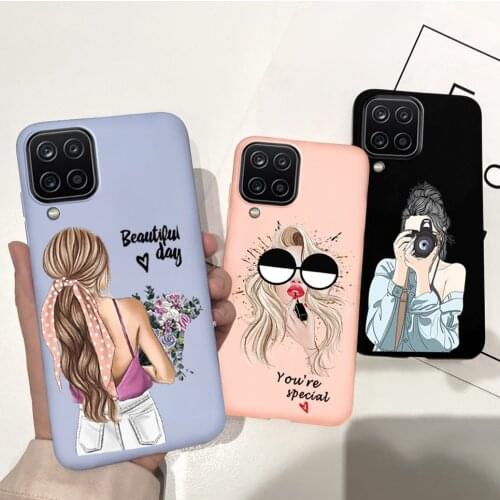 For Samsung Galaxy A12 F12 M12 Phone Case Camera Protector Luxury Silicone Case For Samsung A12 A 12 F12 M12 Cover Hard Shell