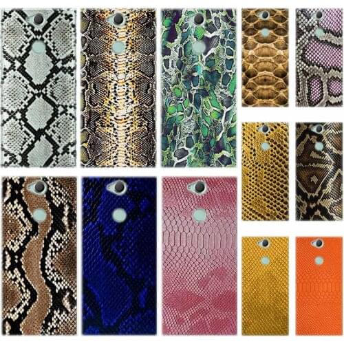 Python yellow gold Snake skin Silicon TPU Case For Sony Xperia L1 L2 L3 X XA XA1 XA2 XA3 XZ XZ1 XZ2 XZ3 XZ4 Plus Compeact Cover