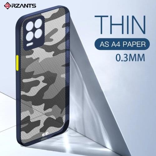 Rzants For OPPO Realme 8 Realme 8 Pro Case Soft Casing [Camouflage] Ultra Slim Thin Matte Touch Anti fingerprintCover