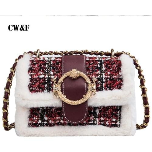 CW&F Women's Fur Bags