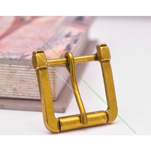 Quality Mens Heavy Classic Metal Leathercraft Leather Gold Single Prong Pin Roller Belt Buckle Replacement Fit 39mm