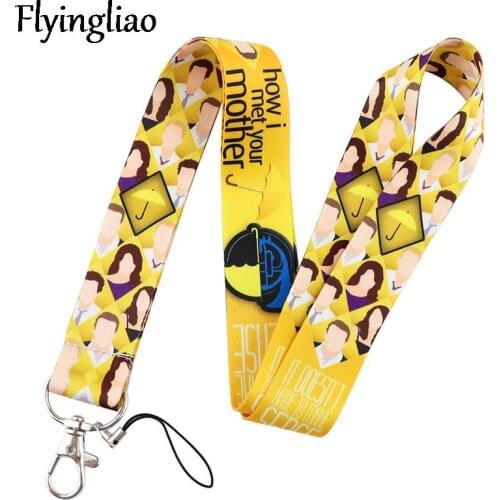 How I Met Your Mother Lanyard Keys Phone Holder Funny Neck Strap With Keyring ID Card DIY Animal webbings ribbons Hang Rope