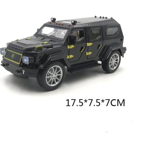 Hot 1:32 scale wheels diecast pull back car China dongfeng Humvee Warrior Armored vehicle metal model with light sound alloy toy
