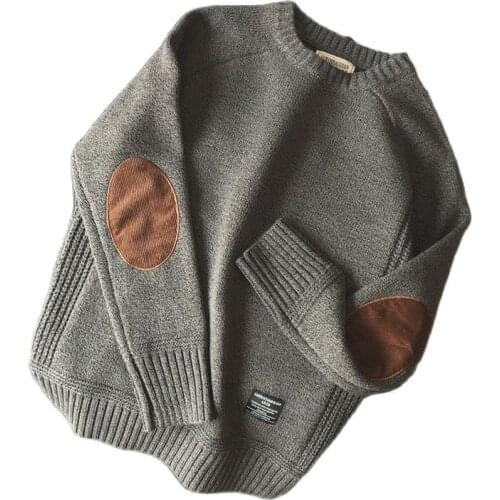 2021 Casual Pullover Hombre Fashion Sweater For Men Warm Solid High-Quality New Spring Autumn Long Sleeve Male Fit Youth