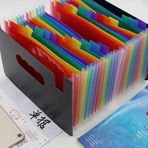 Colorful A5 Document Organizer Multi-Layer Expanding File Receipt Folder Organizer Pockets Holder carpeta archivadora archivador