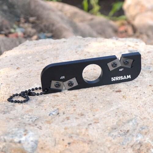 RISAMSHA Professional Outdoor Knife Sharpener Carbide Knife Sharpener Aluminum Alloy knife sharpening sistem